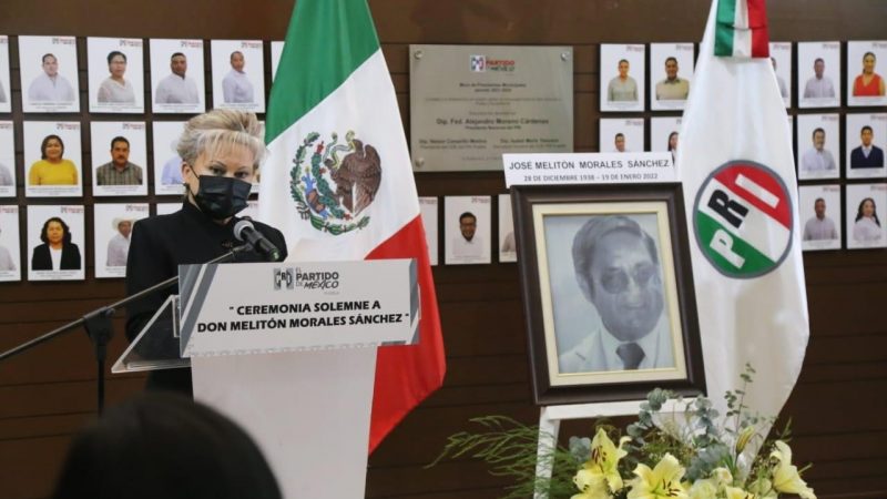 Rinden homenaje póstumo e ex líder del PRI de Puebla