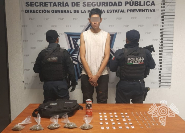 Detienen en San Baltazar Campeche a presunto narcomenudista