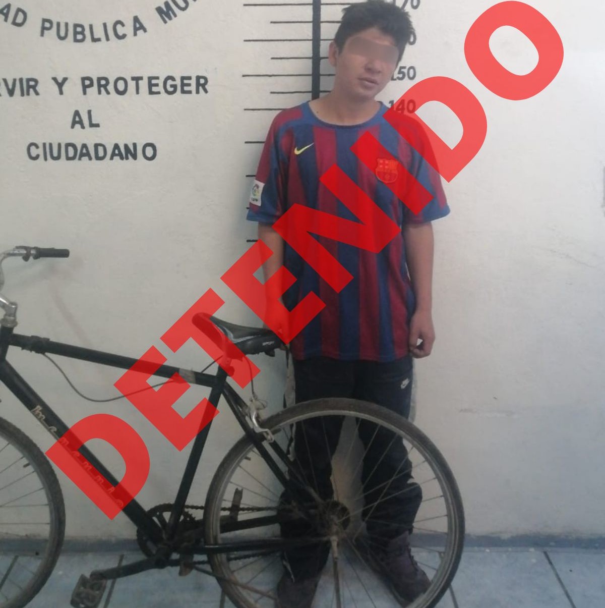 Detenido en San Pedro Cholula por robar una bicicleta