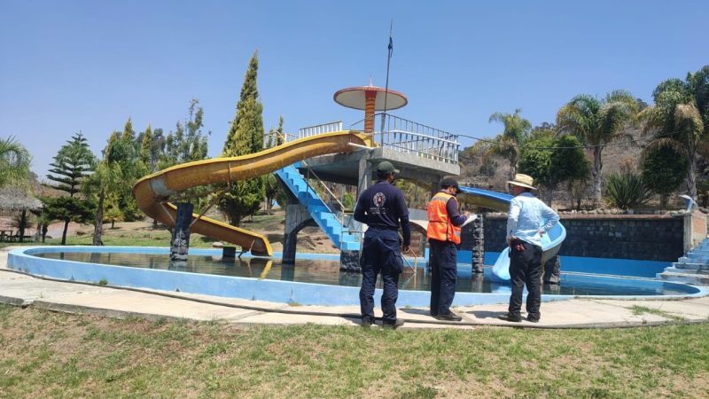 Previo a Semana Santa, inspeccionan balnearios en San Pedro Cholula