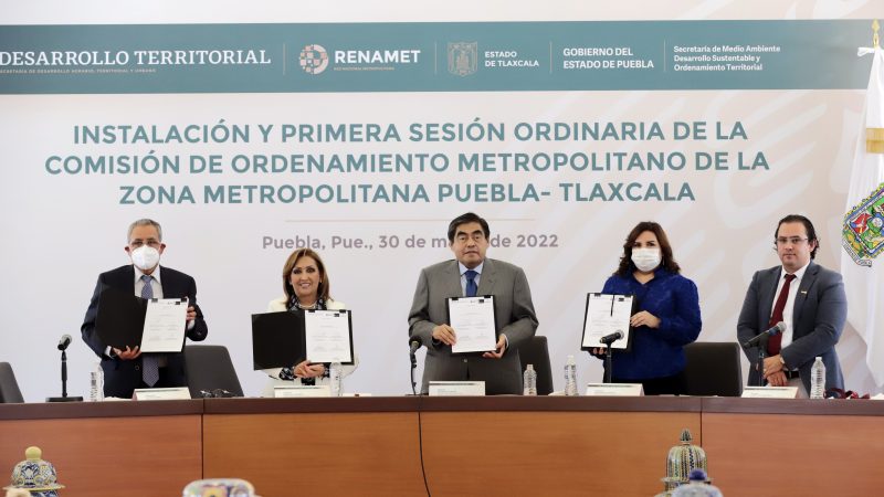 Instalan Puebla y Tlaxcala Comisión de Ordenamiento de la Zona Metropolitana