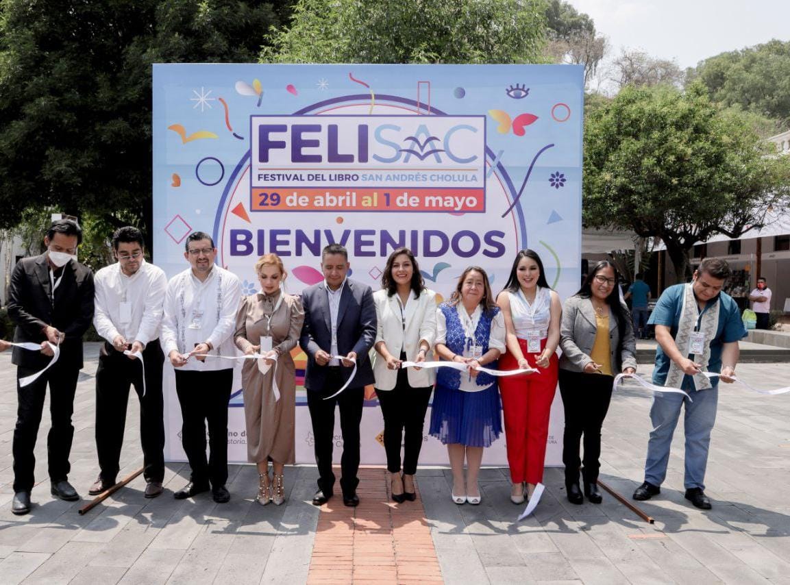 Inauguran 3er. Festival del Libro en San Andrés Cholula