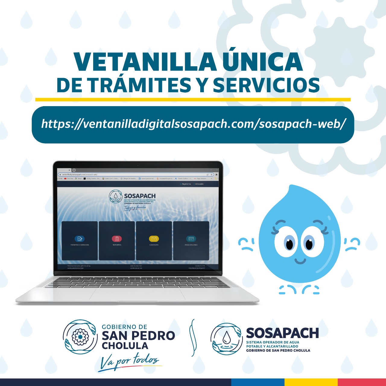 Abre SOSAPACH ventanilla digital para trámites y servicios