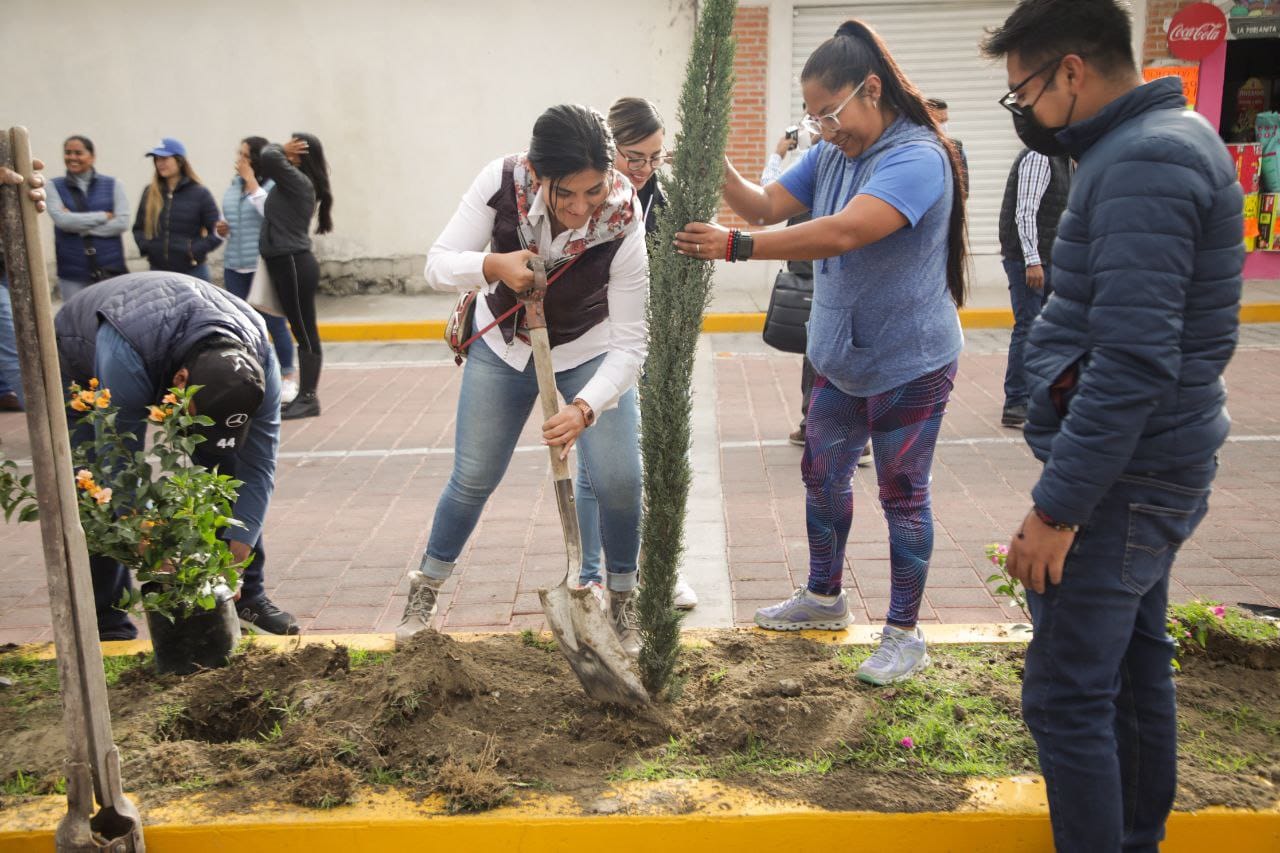 Realizan Jornada Masiva de Reforestación en San Andrés Cholula