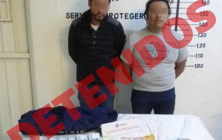Persecución en San Pedro Cholula termina con dos detenidos