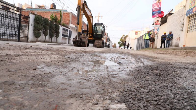 Inician obras de infraestructura urbana en la capital de Puebla