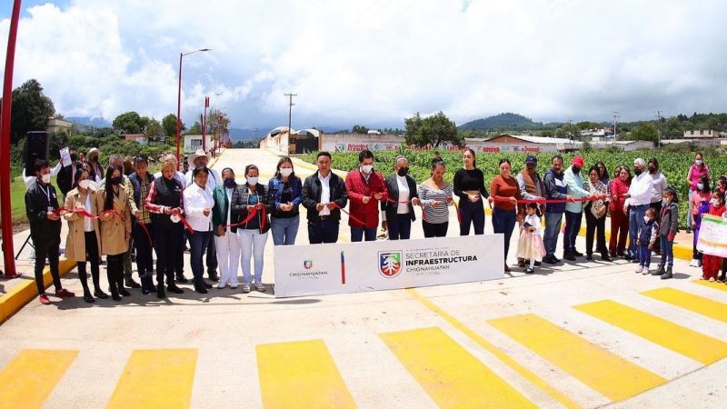 Obra urbana beneficia a chignahuapenses de San Antonio Matlahuacales