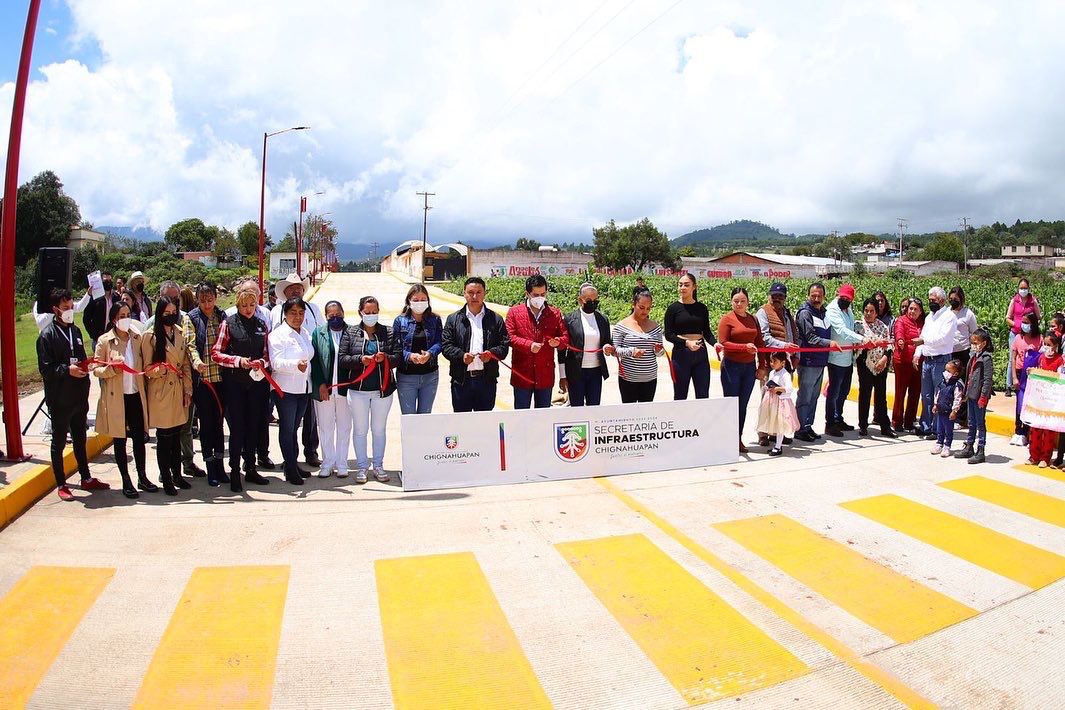 Obra urbana beneficia a chignahuapenses de San Antonio Matlahuacales