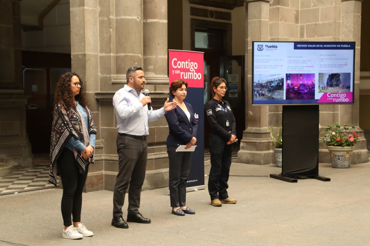 Anuncian operativos con cinemómetros en la capital de Puebla