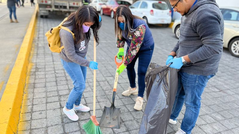 Inicia programa de limpieza en calles de San Andrés Cholula