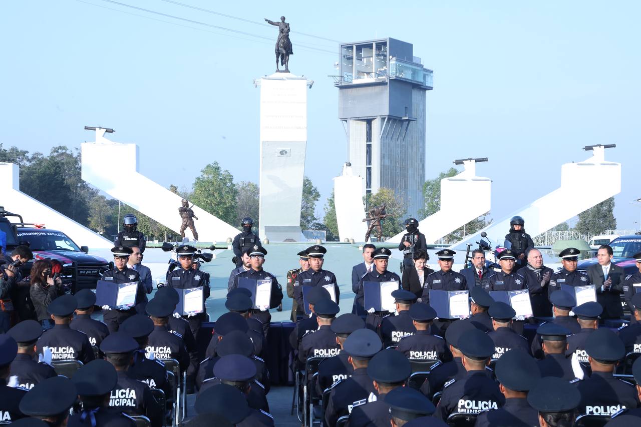 Incorporan 97 nuevos policías en la capital de Puebla