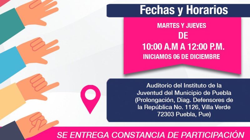 Impartirá ayuntamiento de Puebla curso de lenguaje de señas
