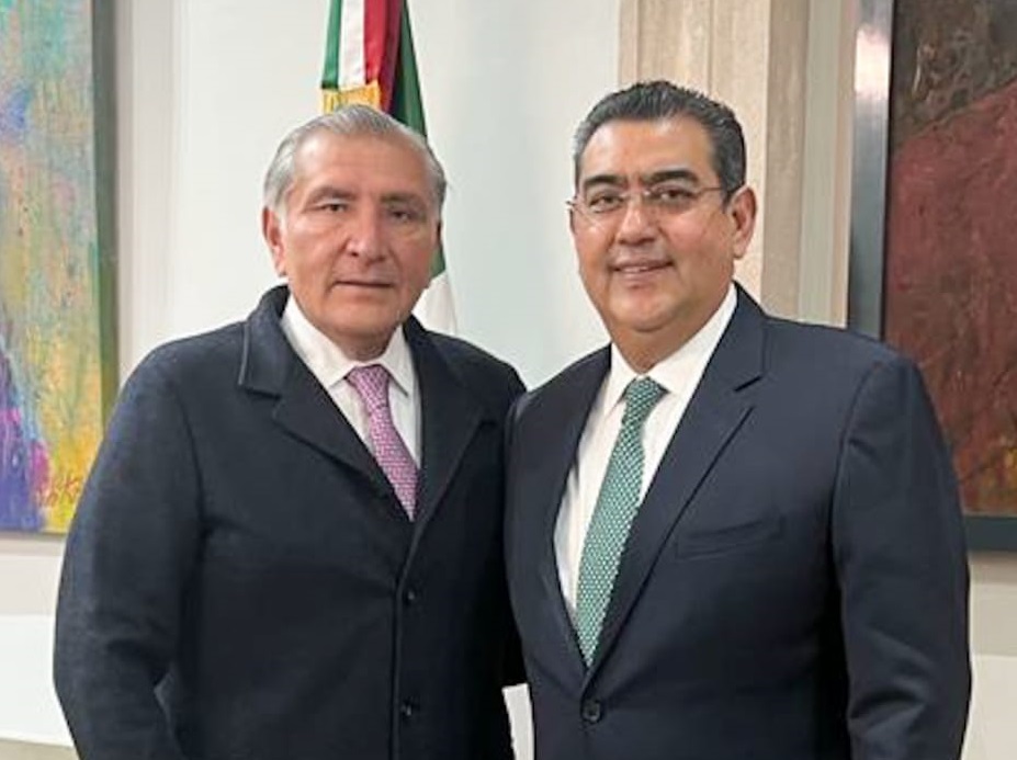 Realizan encuentro de trabajo Sergio Salomón Céspedes y Adán Augusto en la CDMX