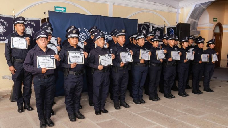 Gradúan a 27 nuevos policías en San Pedro Cholula