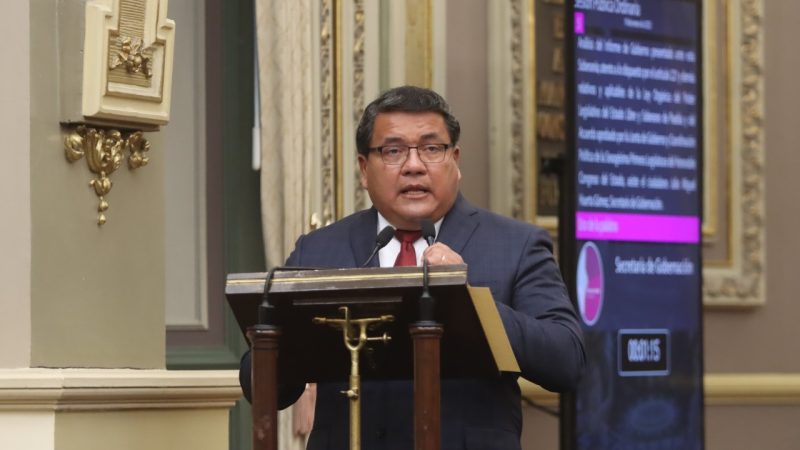 Comparece ante el Congreso de Puebla el titular la Secretaría de Gobernación