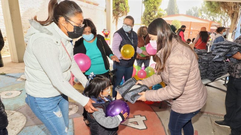 Avanza entrega del programa “Abrazando a la Infancia ” en San Pedro Cholula