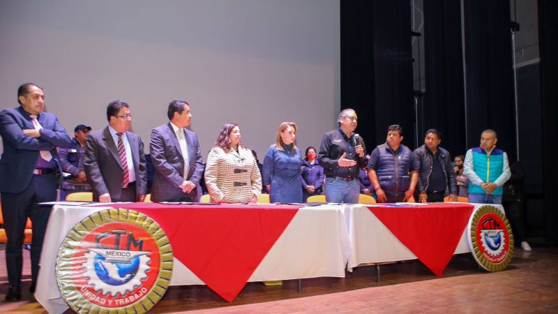 Acuerdan ayuntamiento y sindicalizados de San Pedro Cholula, aumento salarial de 14.7 %
