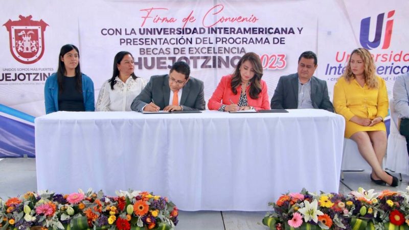 Firman convenio de colaboración Ayuntamiento de Huejozingo y la Universidad Interamericana