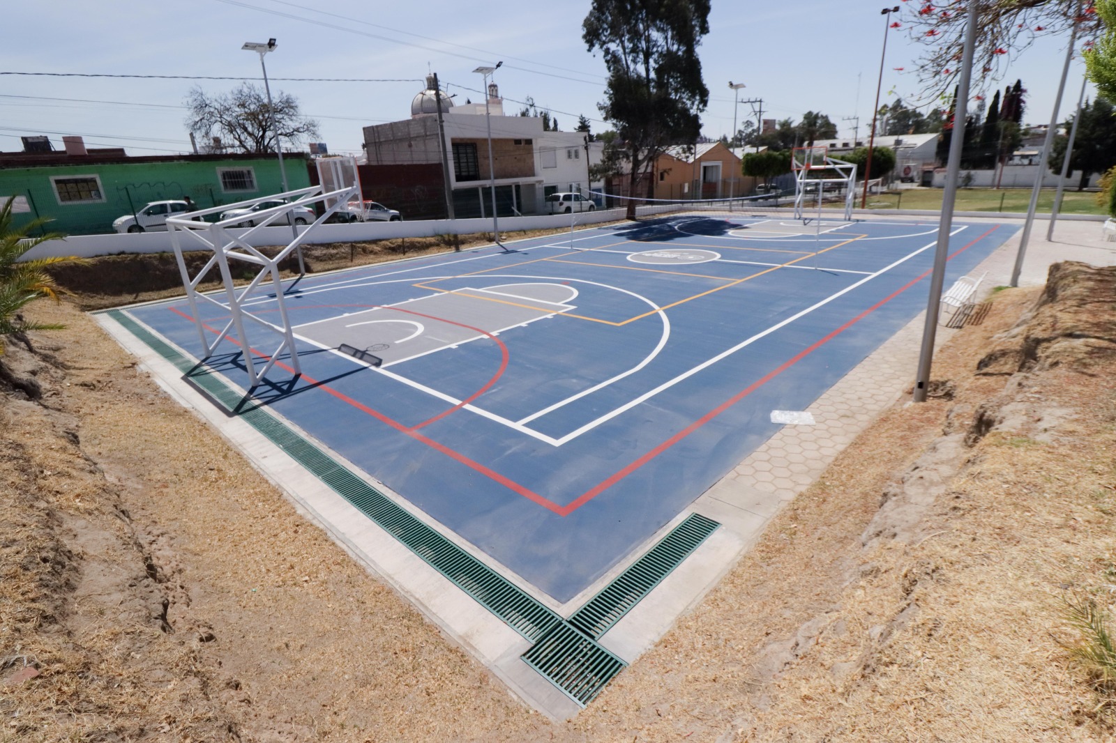 Rehabilitan Unidad Deportiva “Manantiales”, en San Pedro Cholula