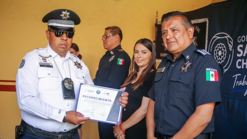 Reconocen desempeño de policías en San Pedro Cholula