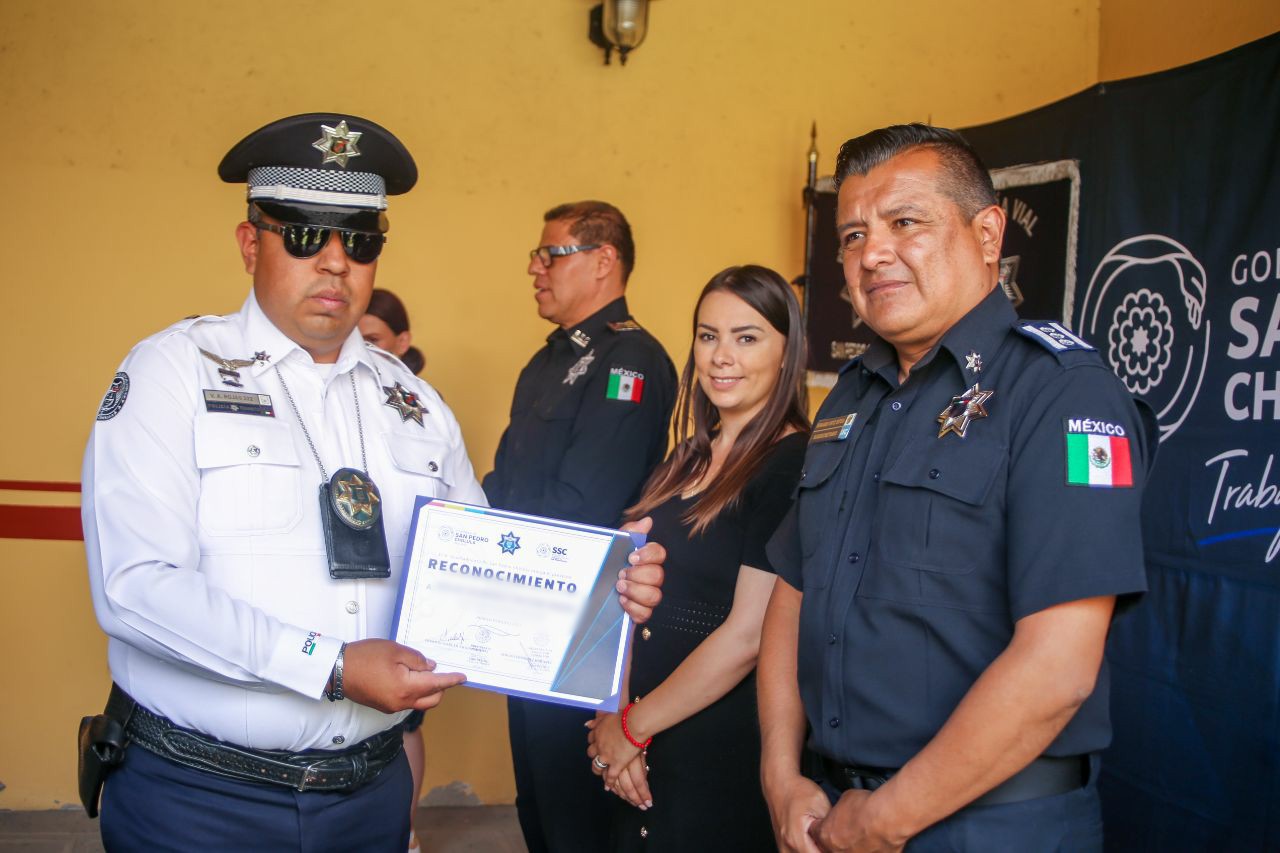 Reconocen desempeño de policías en San Pedro Cholula