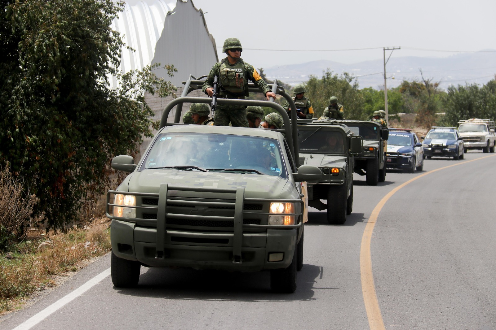 Supervisan SEDENA y San Pedro Cholula rutas de evacuación del Popocatépetl