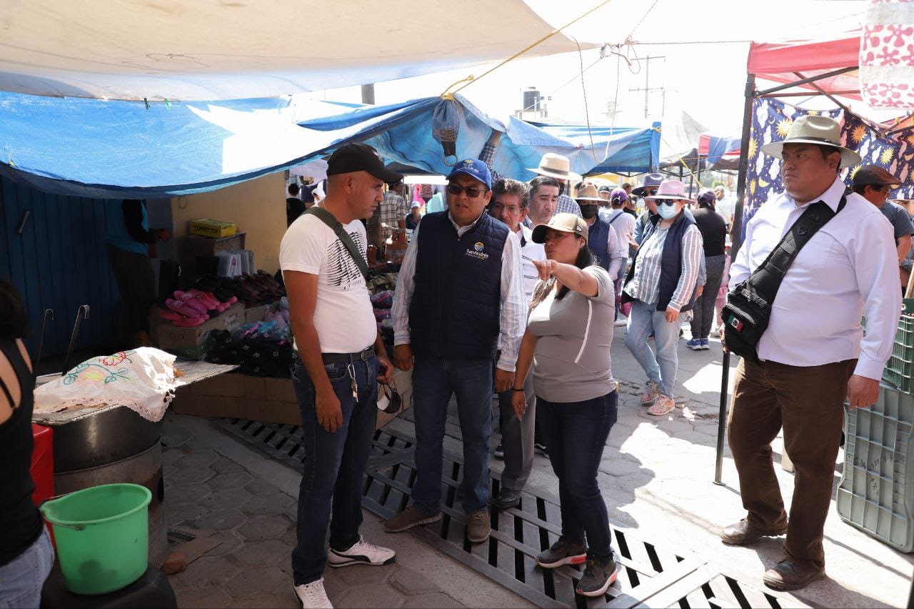 Mantienen San Andrés y San Pedro Cholula supervisiones en el tianguis Lázaro Cárdenas