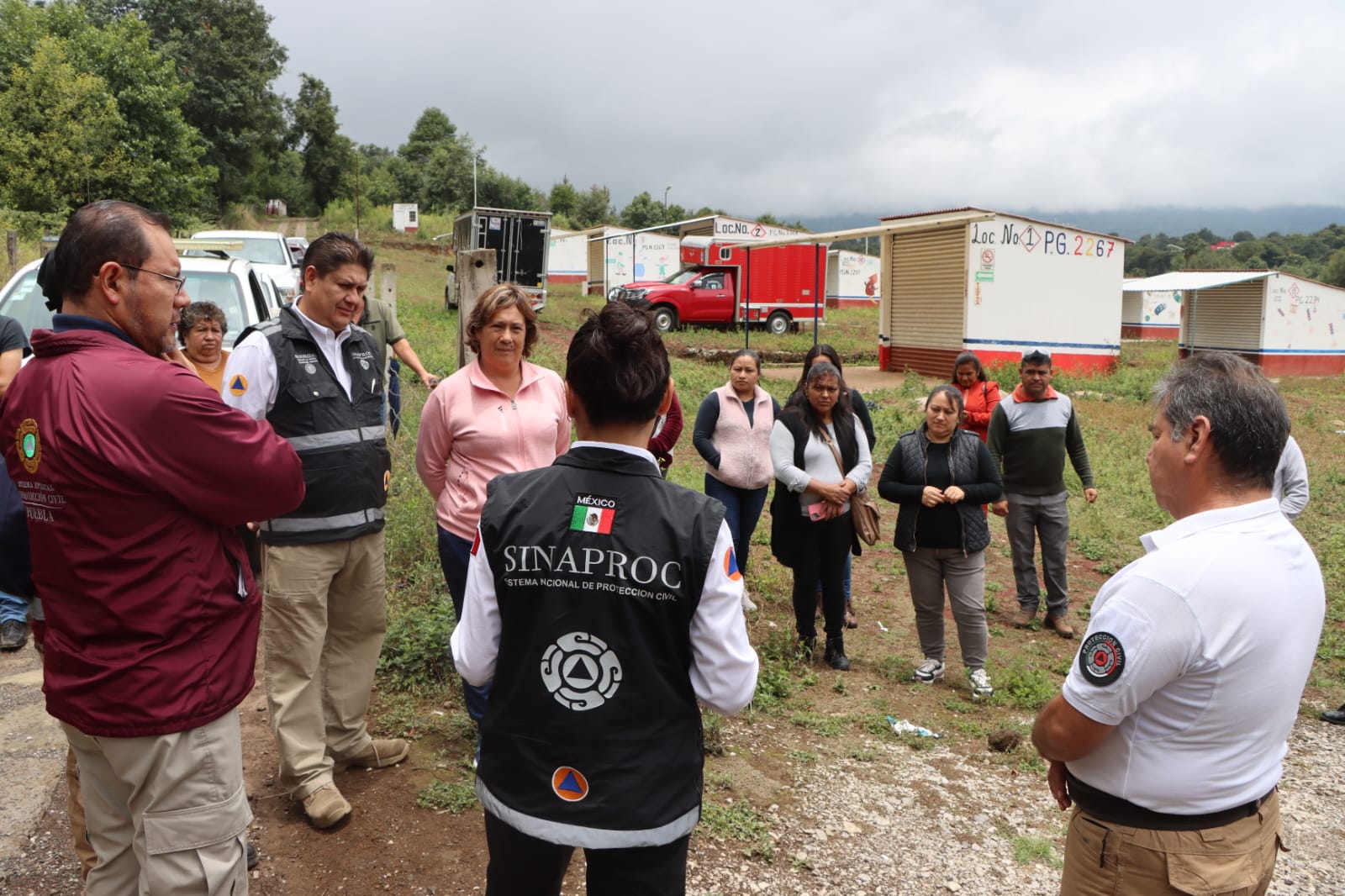 Supervisan Protección Civil estatal y federal polvorines en Xiutetelco 