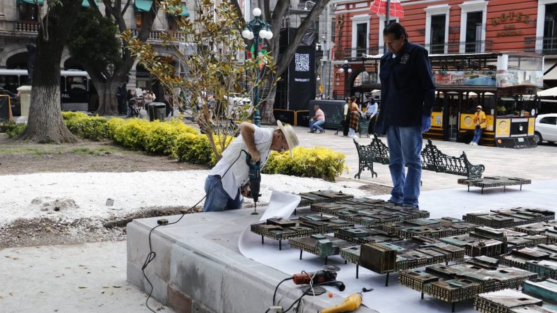 Reubican Maqueta Monumental en el Centro Histórico de Puebla