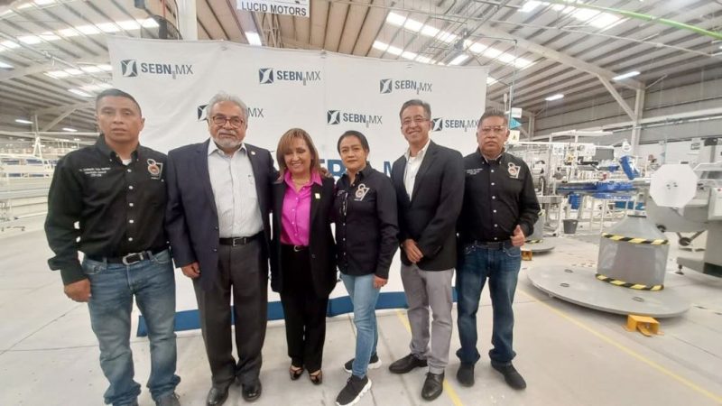 Inaugura Lorena Cuellar nave 5 de SE Bordnetze México