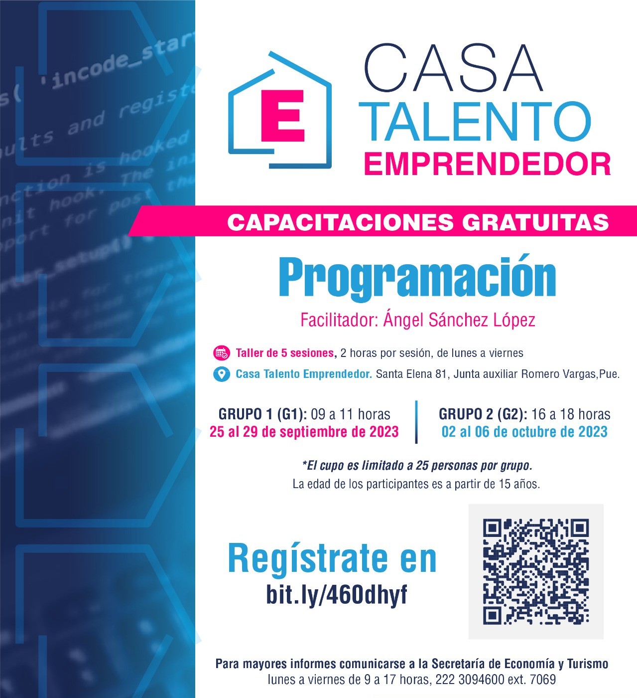 Inicia Ayuntamiento de Puebla capacitaciones en “Casa Telento Emprendedor”