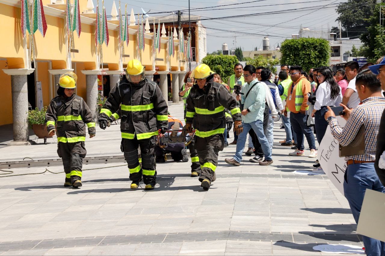 Realiza San Andrés Cholula simulacro de sismo