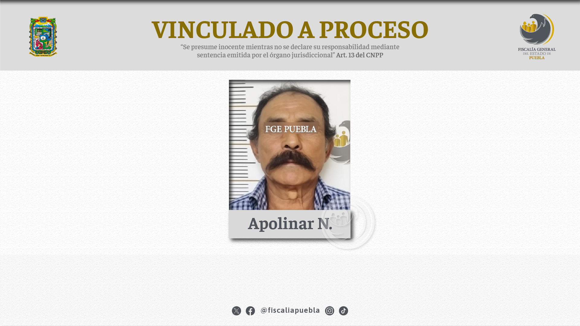 Por violación equiparada en agravio de una familiar fue vinculado a proceso