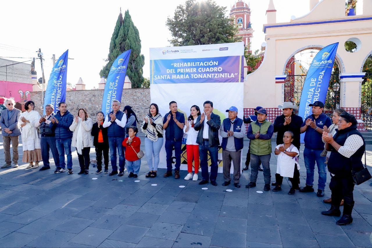 Rehabilita San Andrés Cholula Centro de Tonantzintla