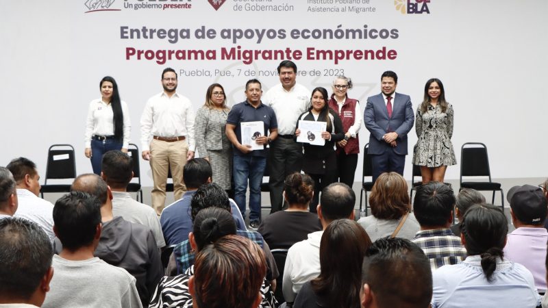 Con el programa “Migrante emprende” apoyan a poblanos que regresan de EU