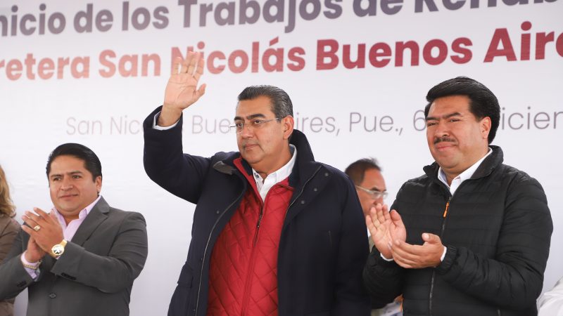 Rehabilitará Gobierno de Puebla carretera en San Nicolás Buenos Aires