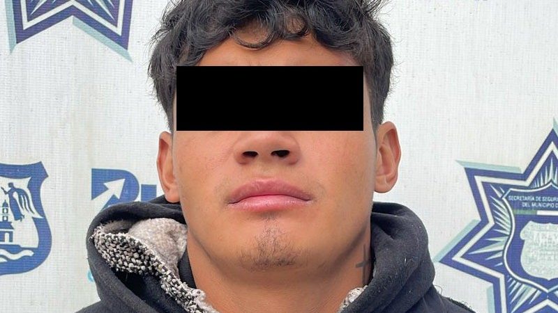 Detiene SSC de Puebla a hombre por robo a escuela