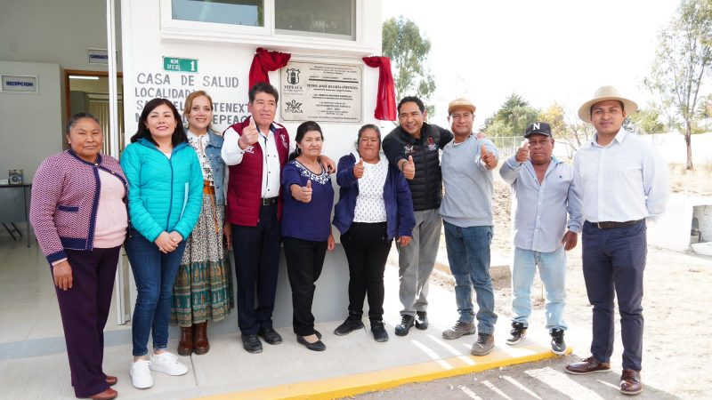 Inaugura José Huerta rehabilitación de Casa de Salud en Tepeaca