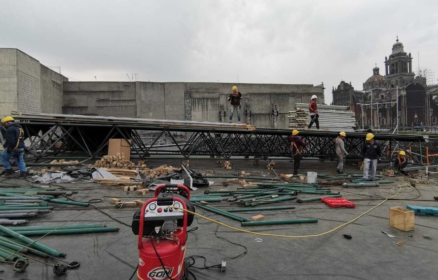 Renueva INAH techumbre en la Etapa II de la Zona Arqueológica del Templo Mayor