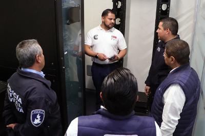 Supervisa titular de la SSP Puebla operaciones en Arcos de Seguridad