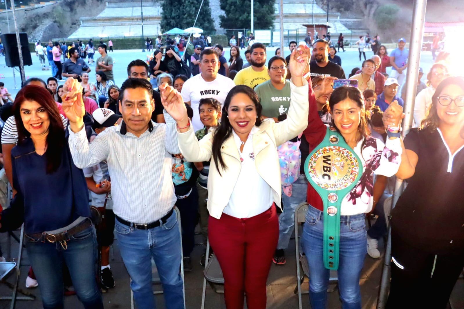 Afirma Tonantzin Fernández que promoverá el deporte en San Pedro Cholula