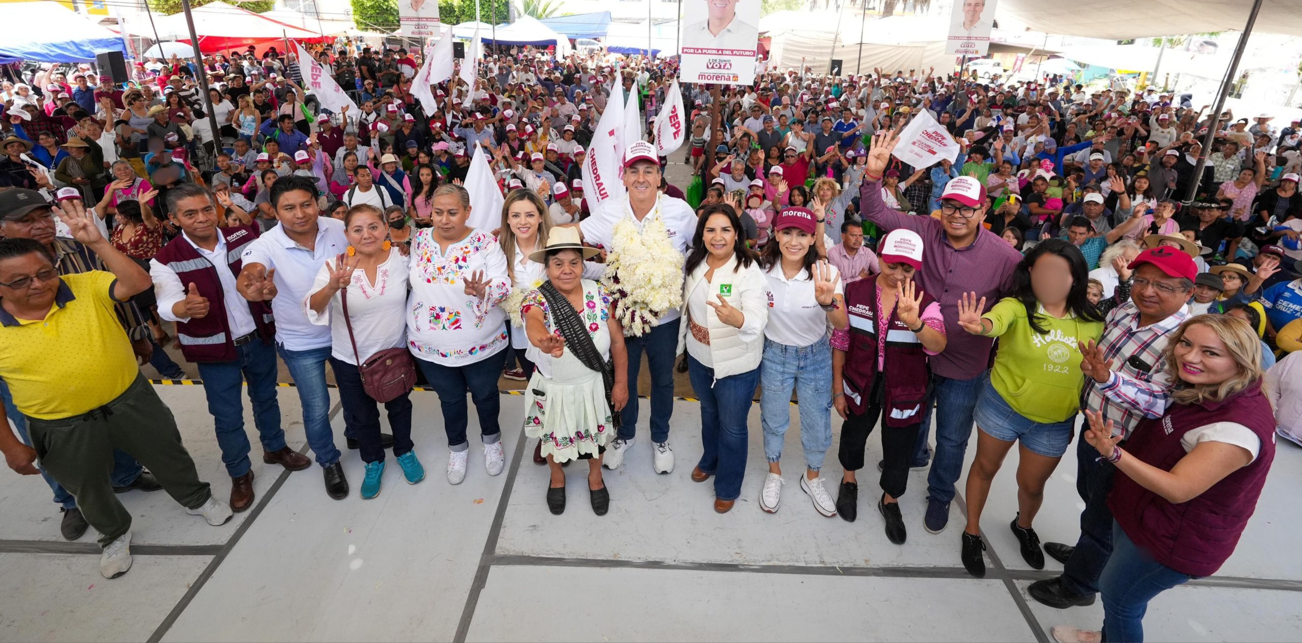 Llevar servicios públicos de calidad, promesa de Pepe Chedraui en San Miguel Canoa