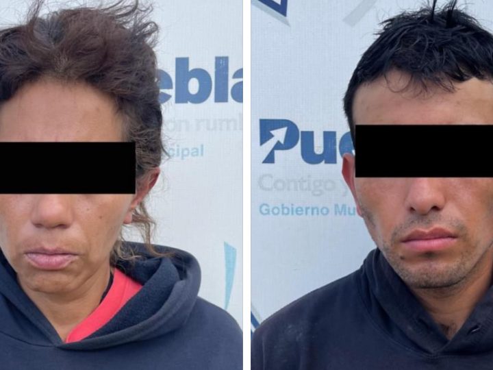 Aseguran al sur de Puebla capital a presuntos asaltantes