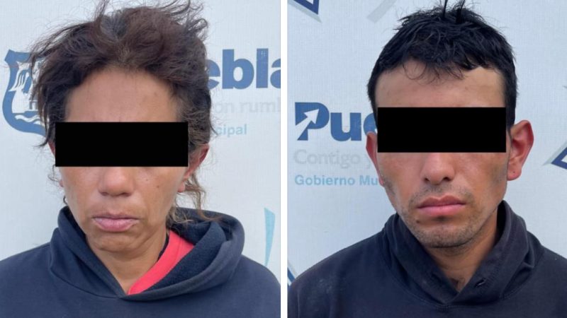 Aseguran al sur de Puebla capital a presuntos asaltantes