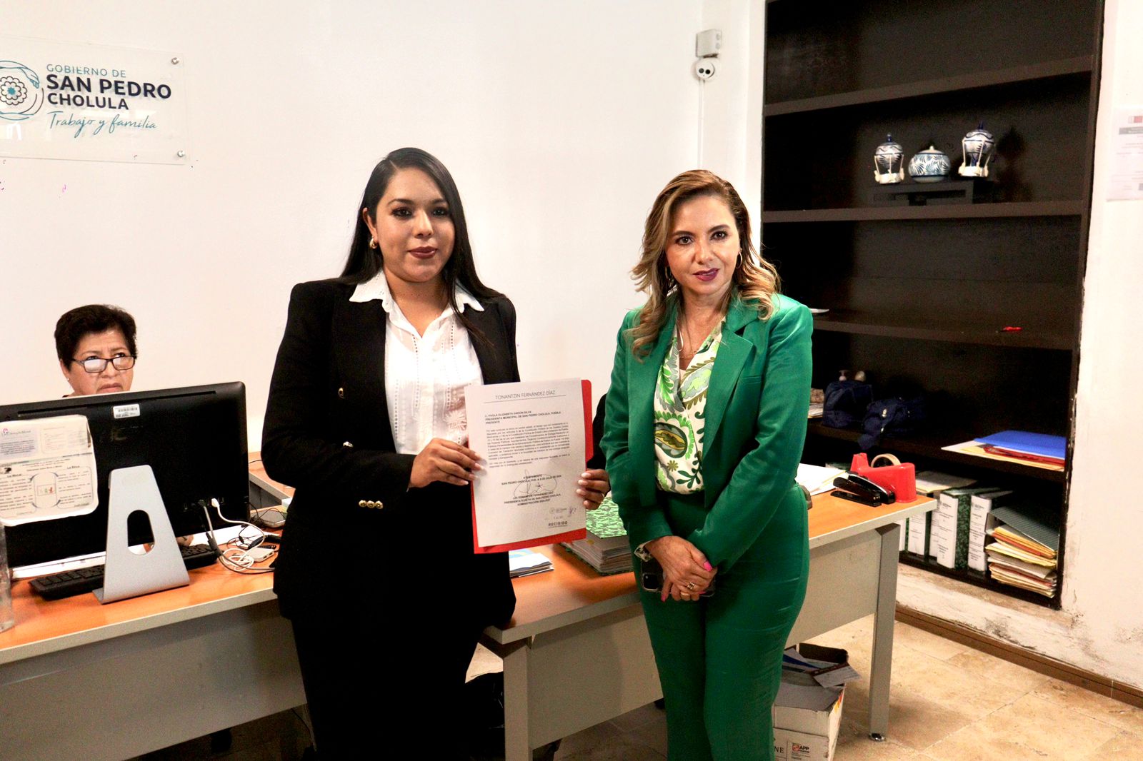 Solicita Tonantzin Fernández iniciar con el proceso de entrega-recepción en San Cholula