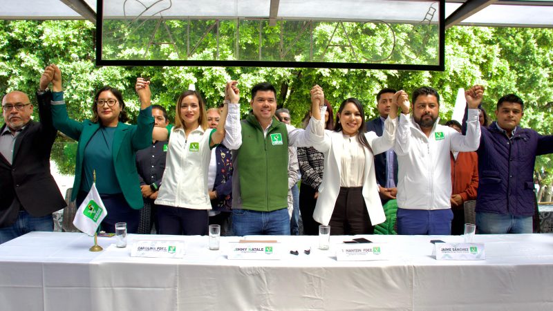 Apoya PVEM triunfo de Tonantzin Fernández en San Pedro Cholula
