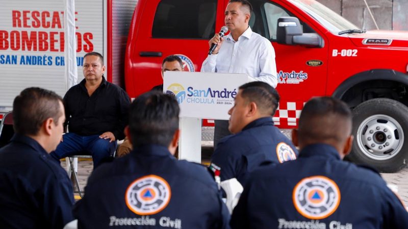 Reconoce San Andrés Cholula labor de sus Bomberos