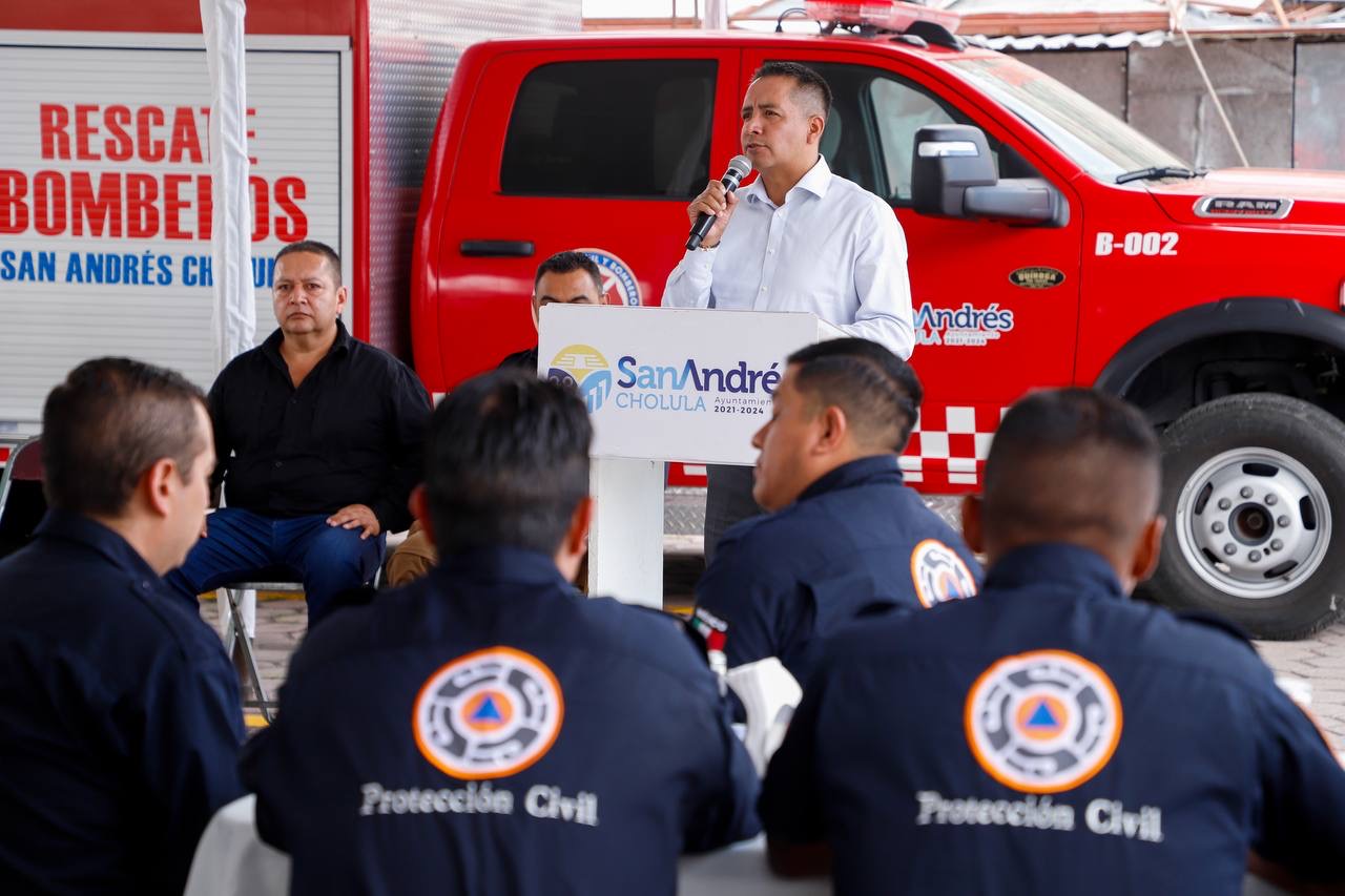 Reconoce San Andrés Cholula labor de sus Bomberos