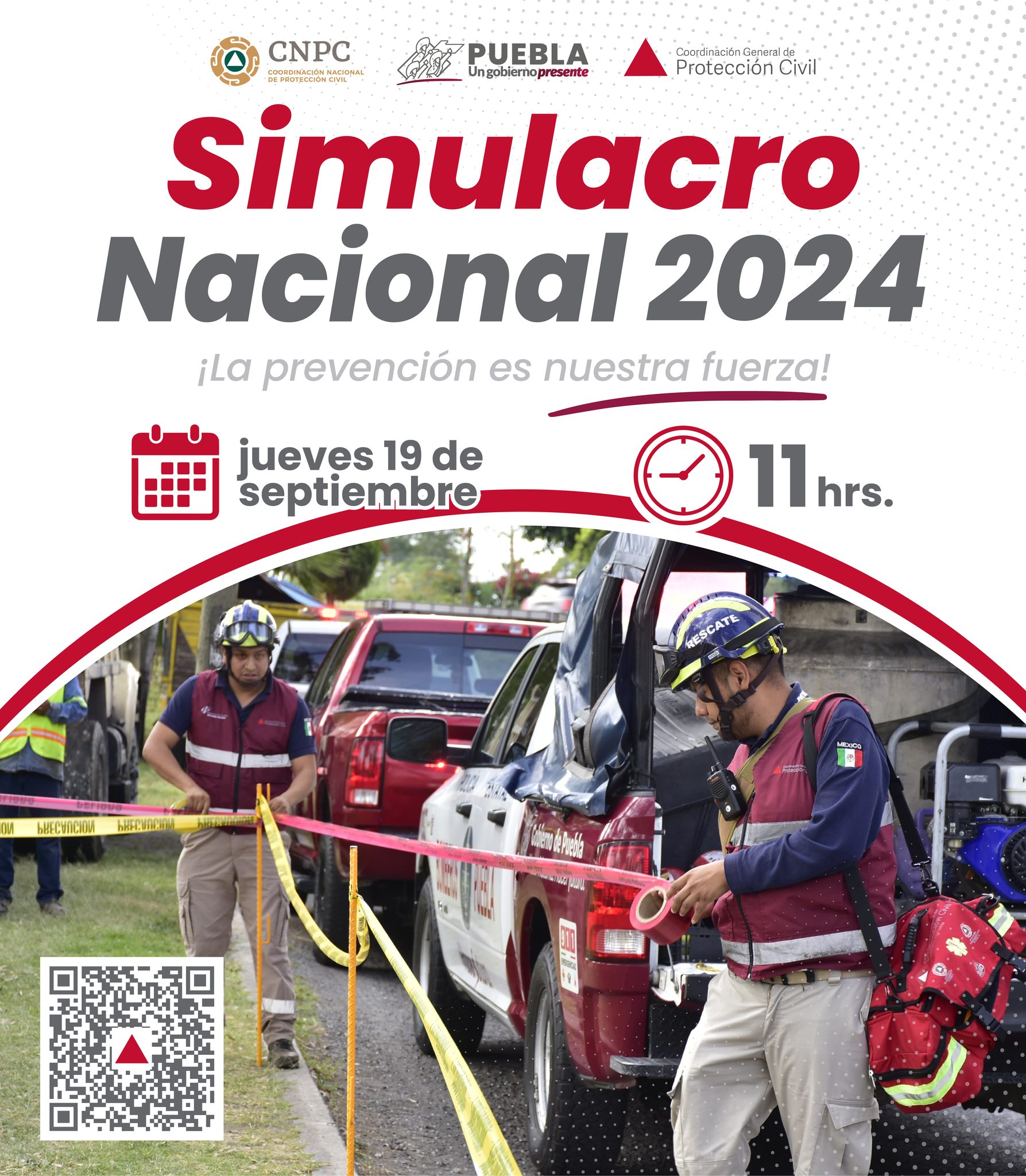 Invita PC a sumarse al “Simulacro Nacional 2024”