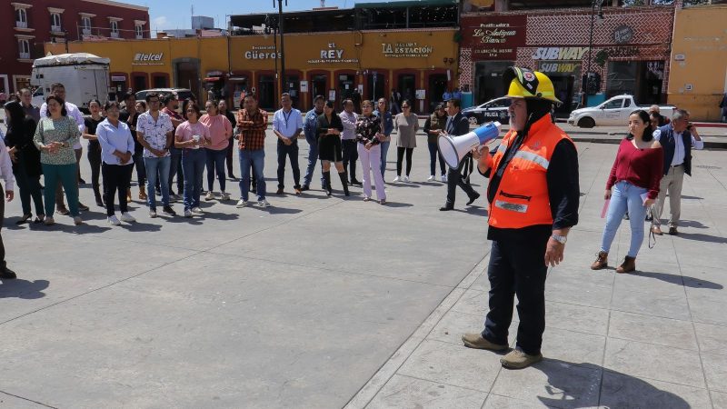 Moviliza Simulacro Nacional a 300 personas en Cholula